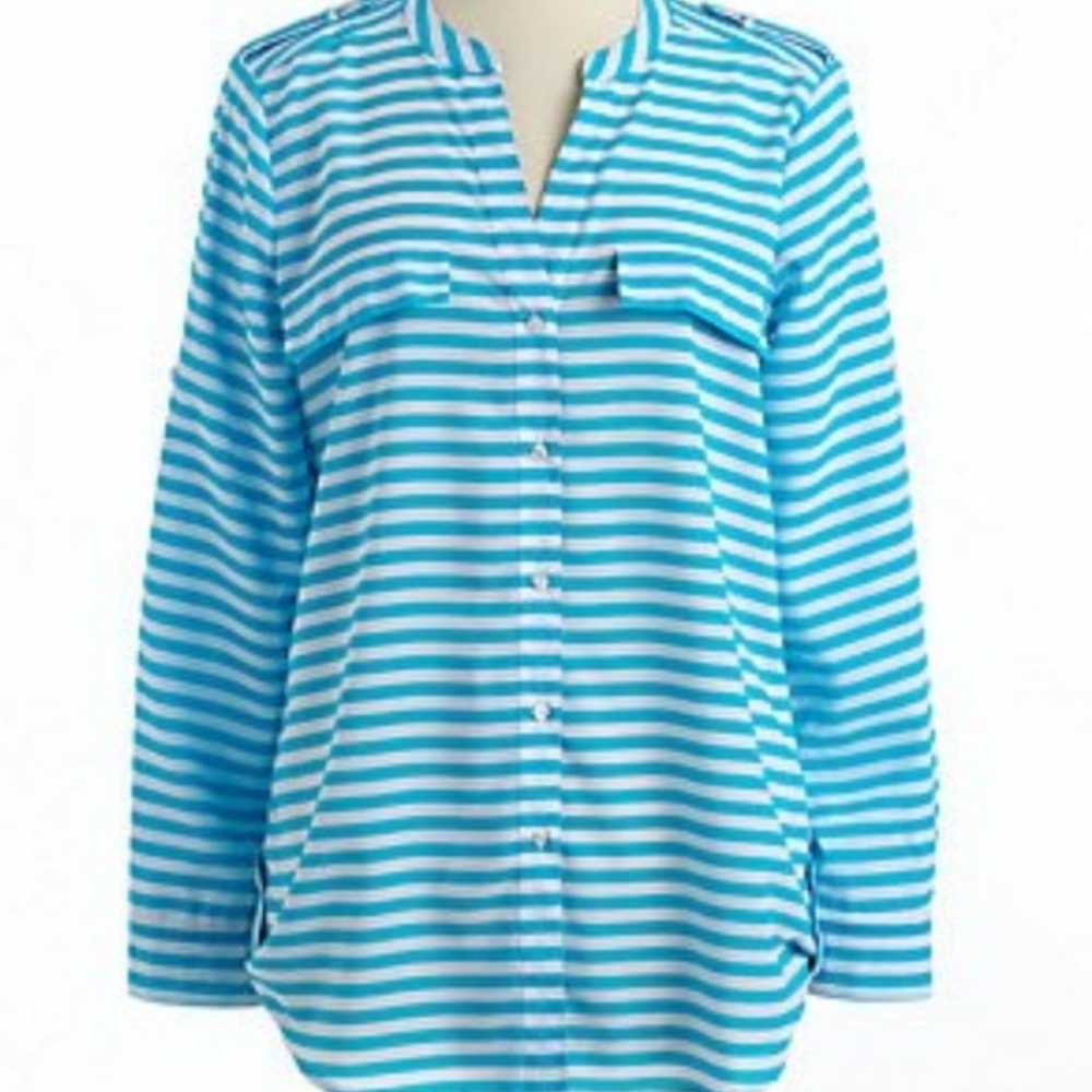 Calvin Klein Silky Button Down Work Blouse